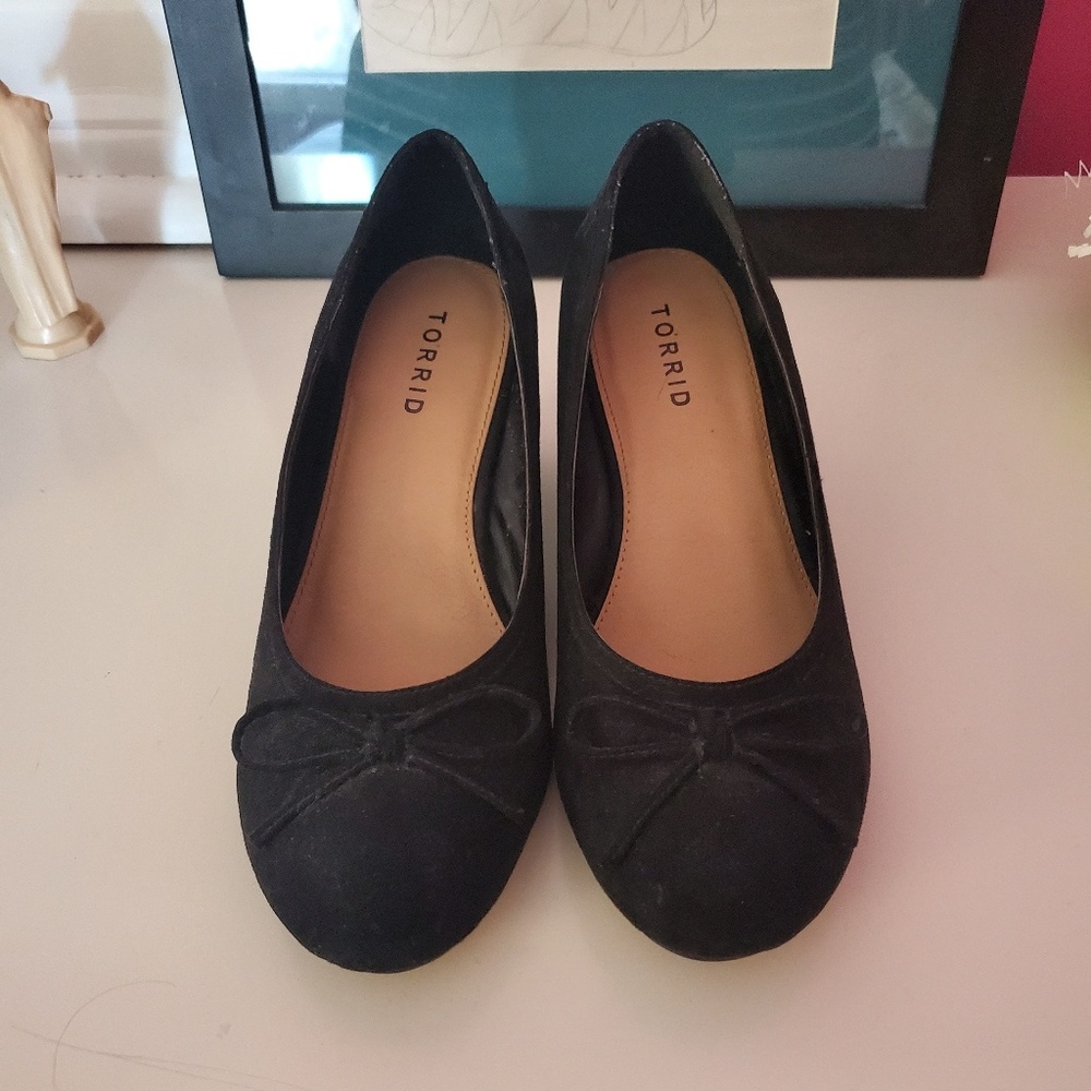 Torrid Black Wedges (WIDE)